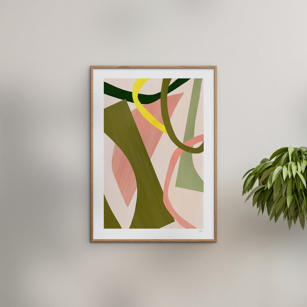 Violets Print House - Abstract Cut Out 2 Of 3