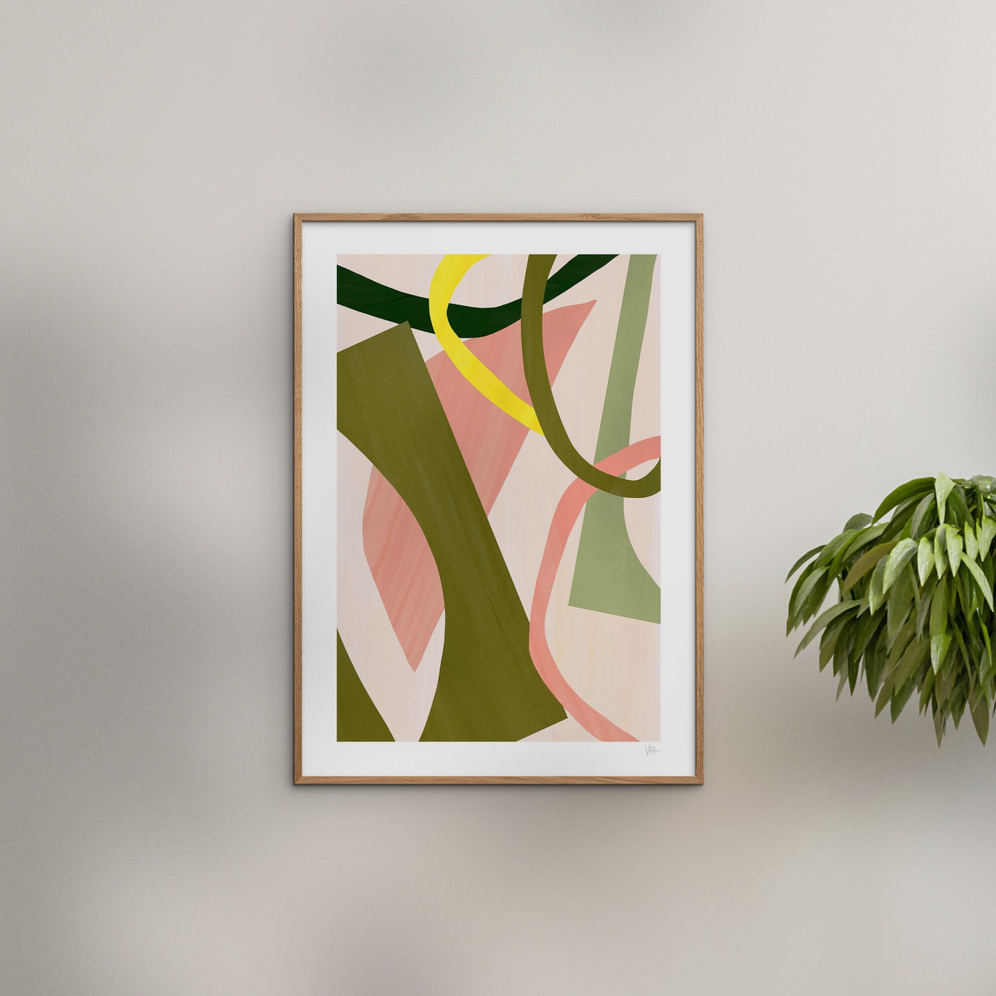 Violets Print House - Abstract Cut Out 2 Of 3