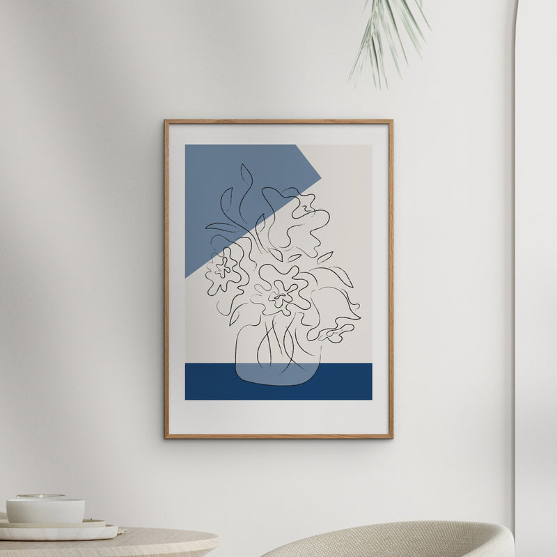 Affordable Art Prints - Tres Chic Bleu