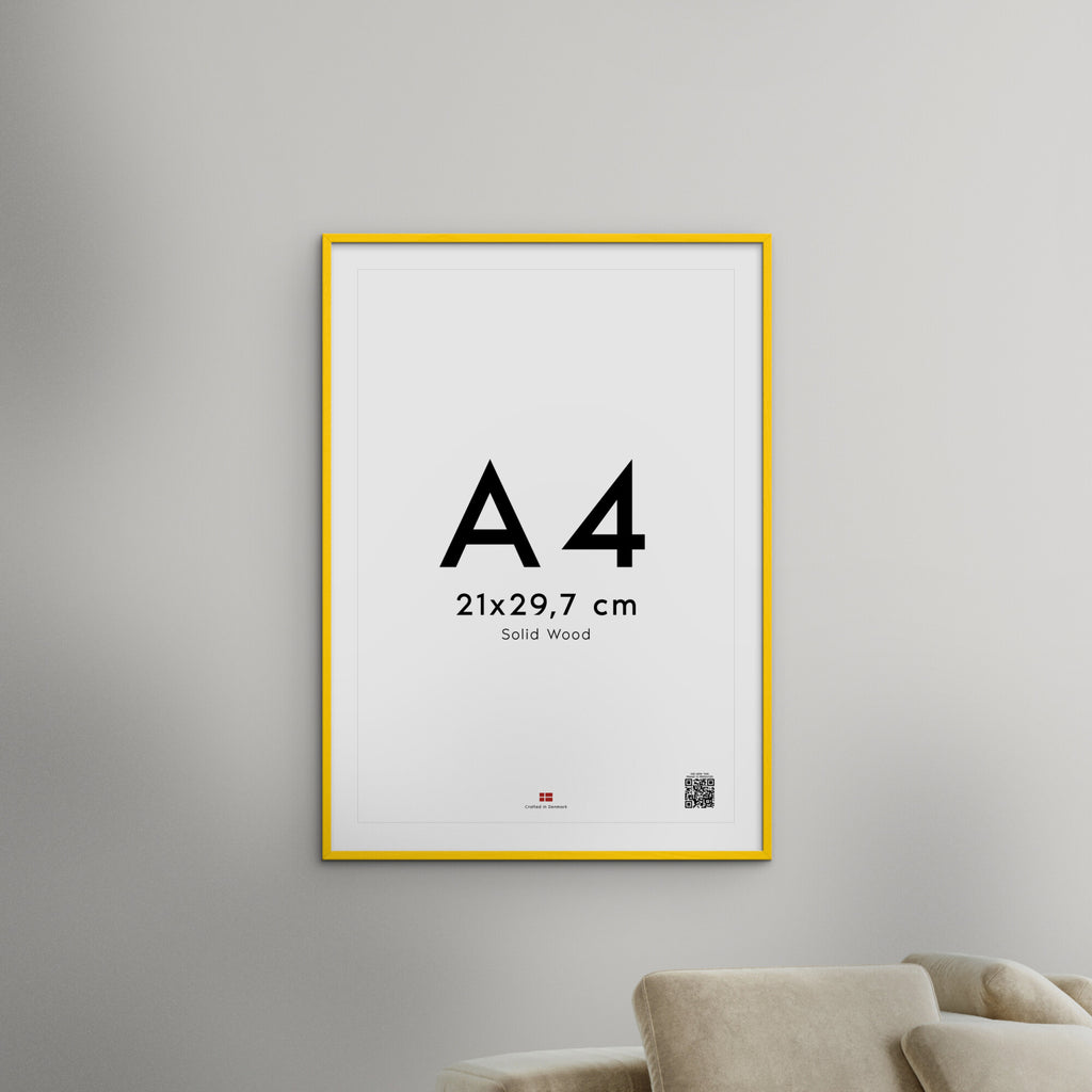 Yellow Wood Acrylic Frame