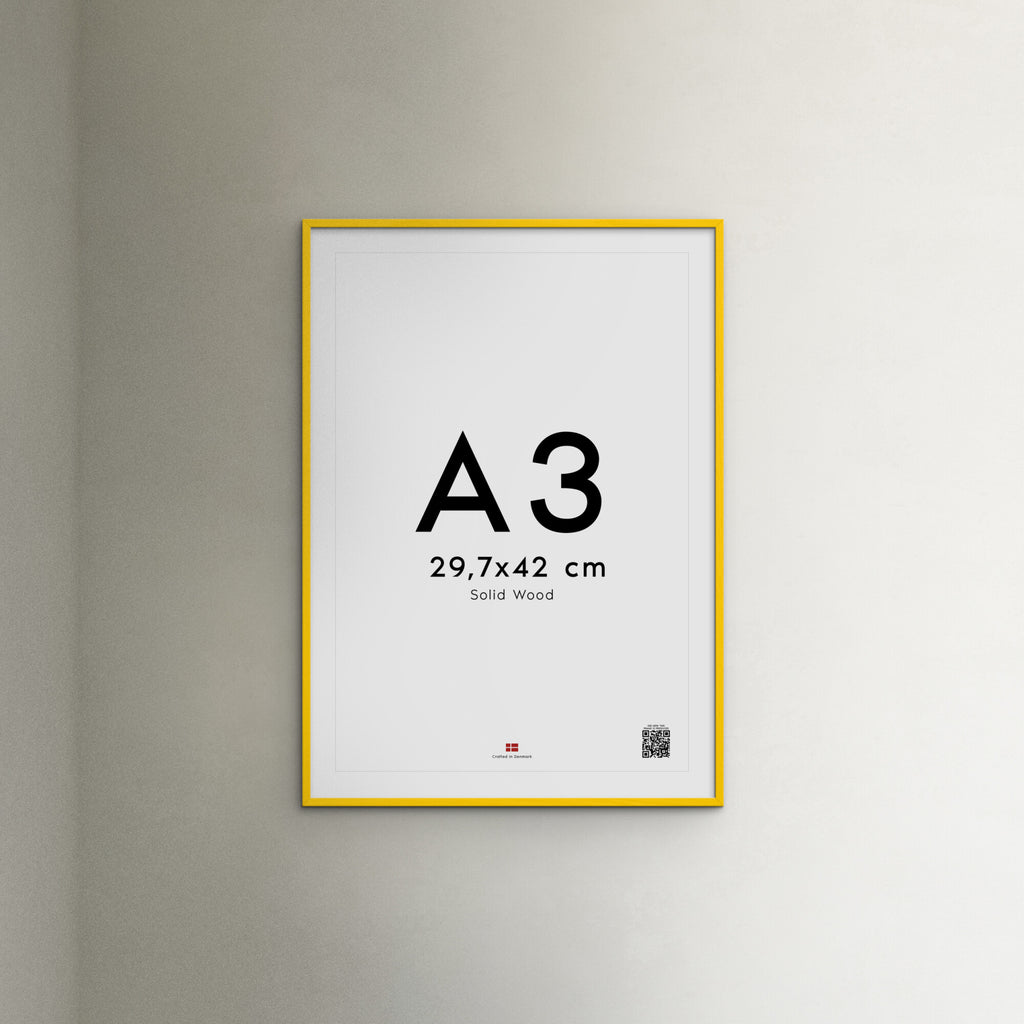 Yellow Wood Acrylic Frame