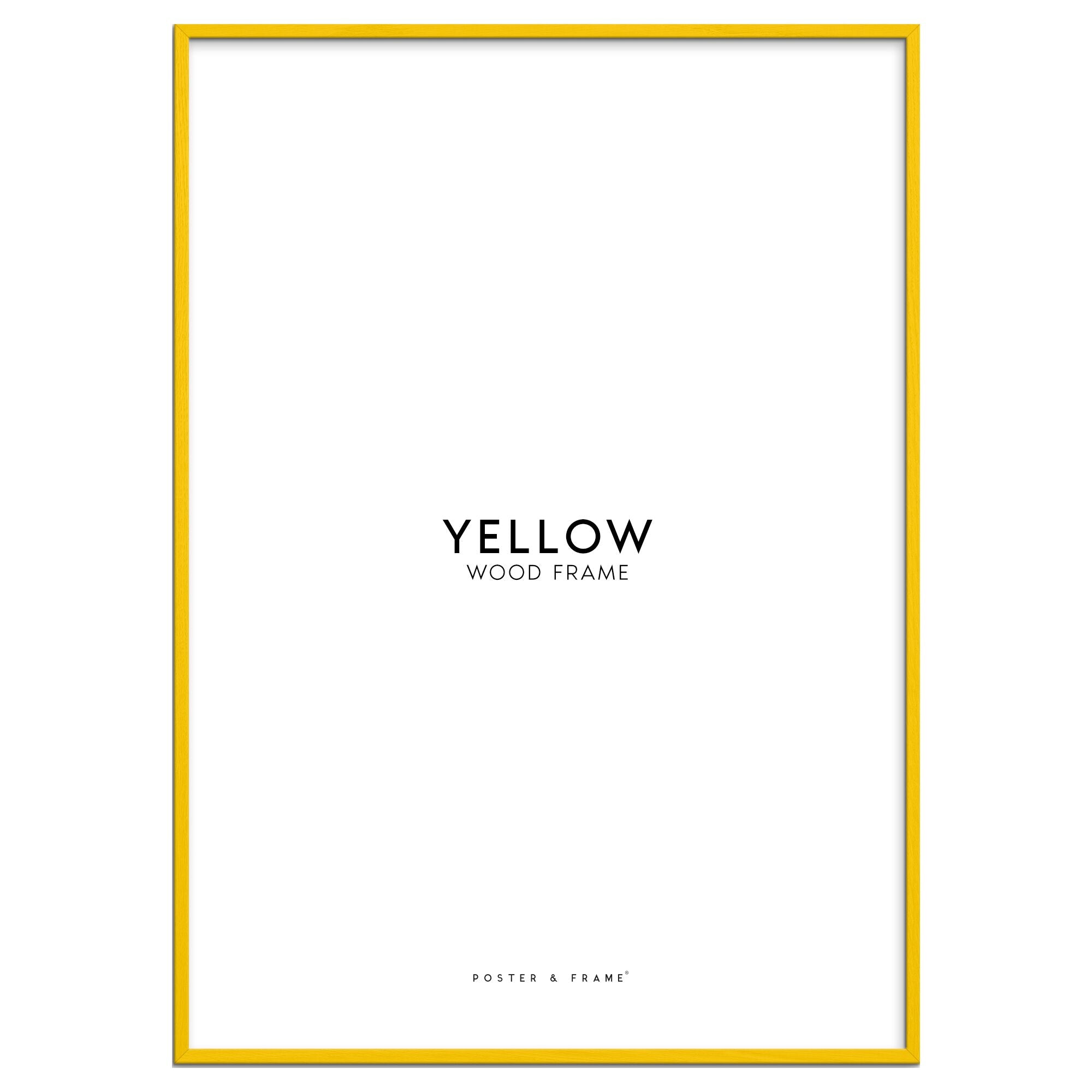 Yellow Wood Acrylic Frame