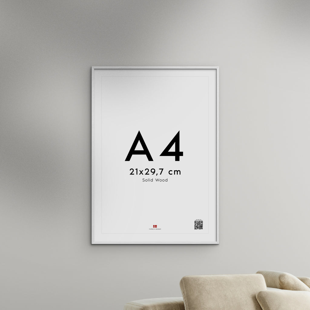 White Wood Acrylic Frame