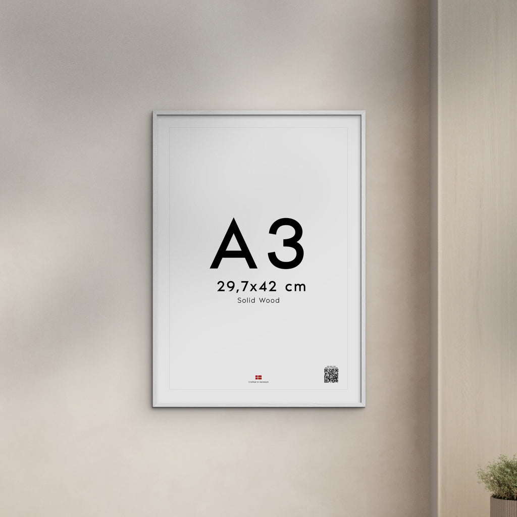 White Wood Acrylic Frame