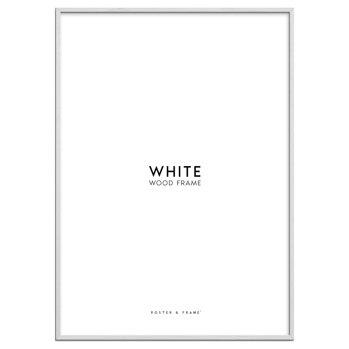 White Wood Acrylic Frame