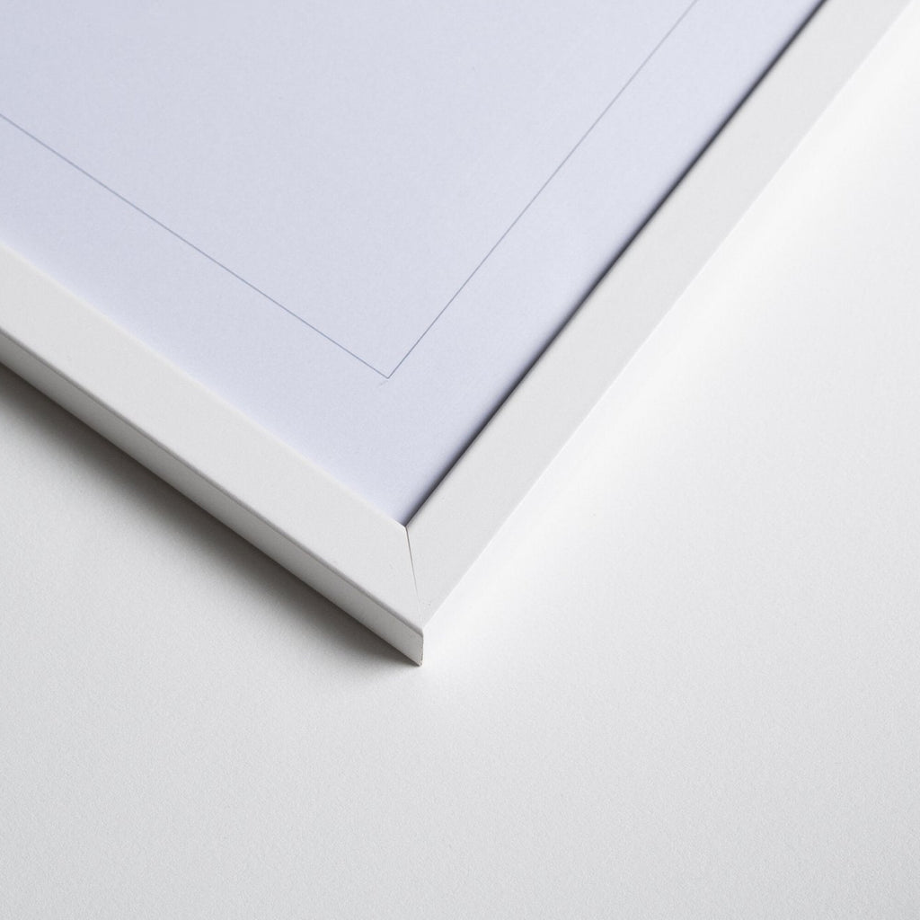 White Wood Acrylic Frame