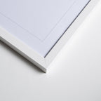 White Wood Acrylic Frame