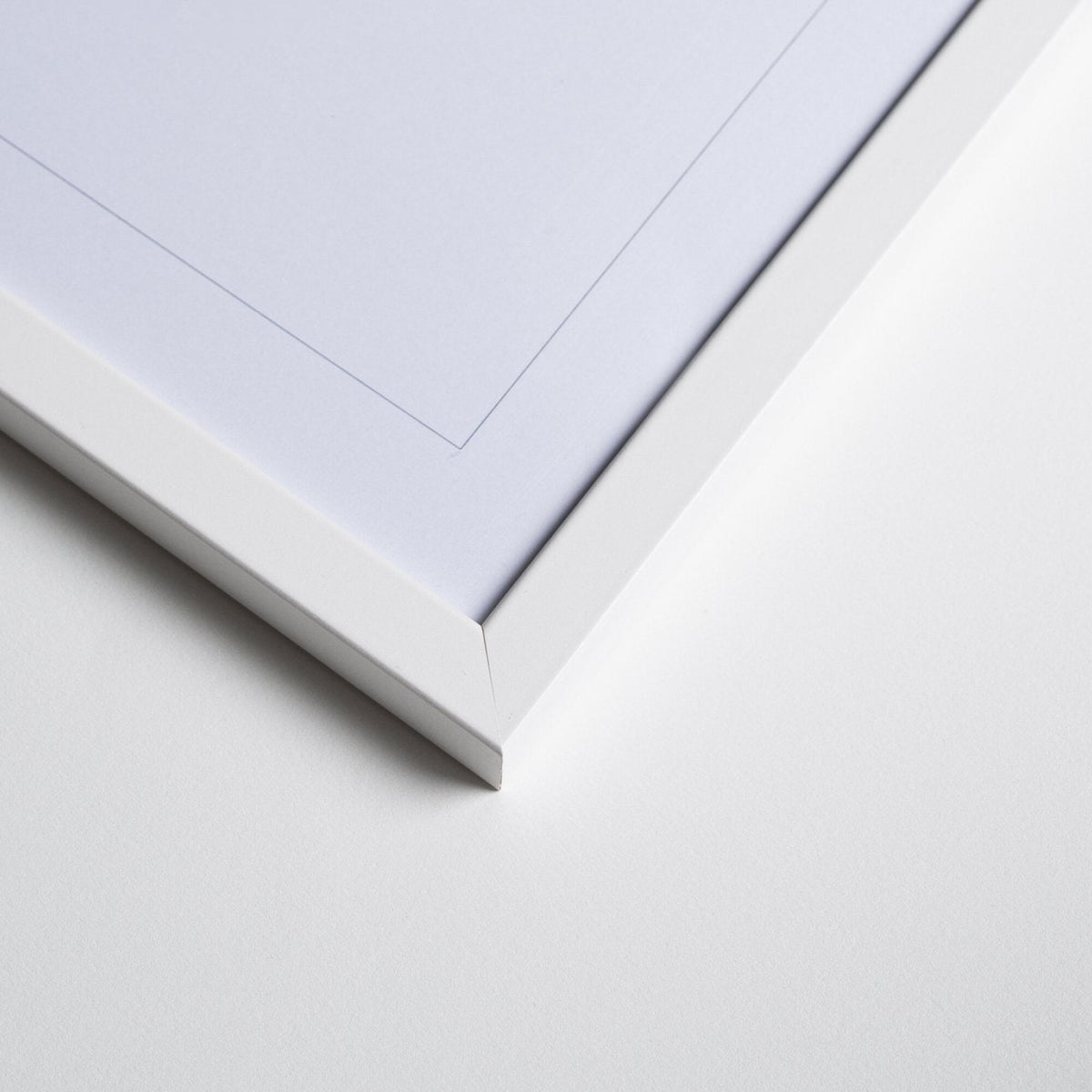 White Wood Acrylic Frame