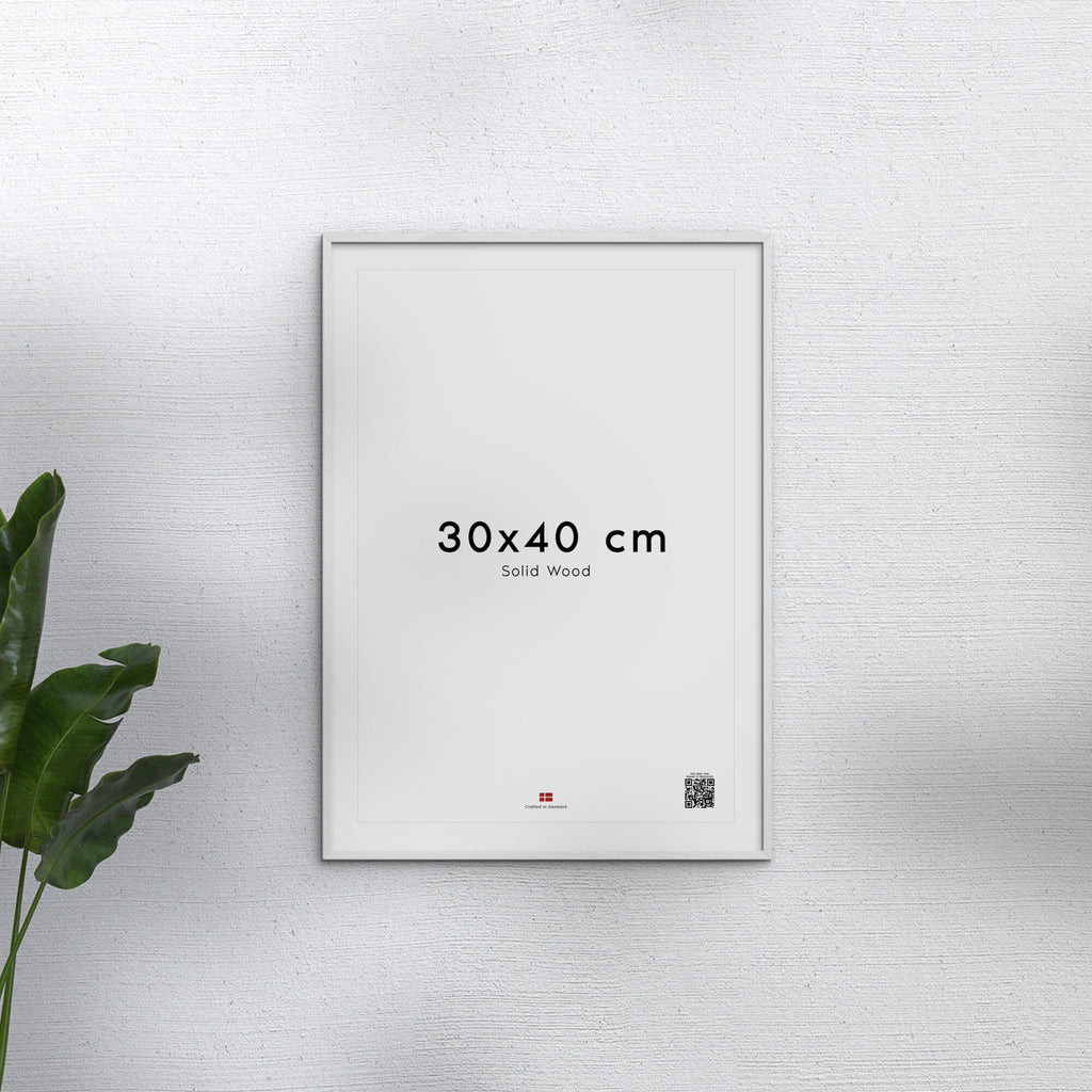 White Wood Acrylic Frame