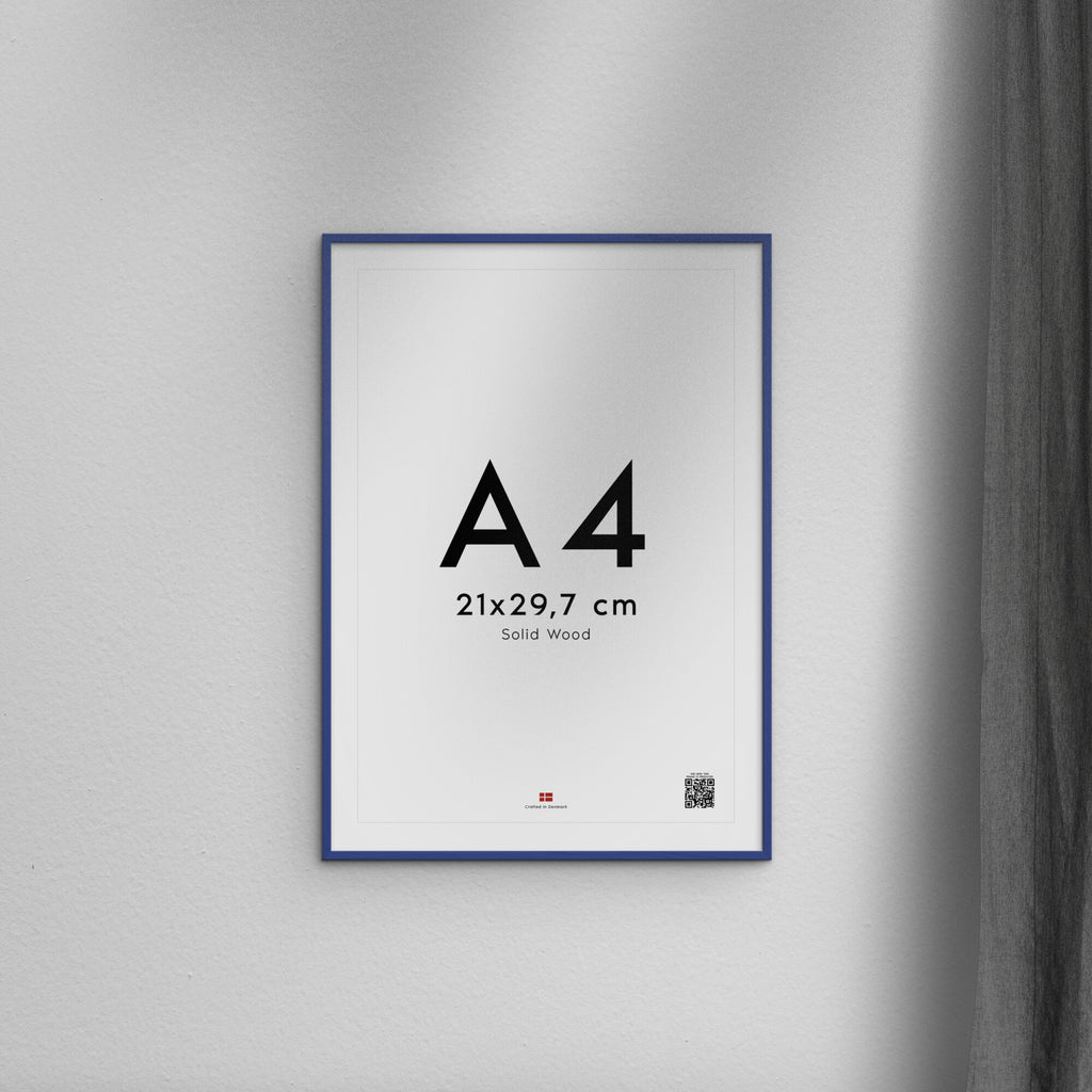 Blue Acrylic Wood Frame