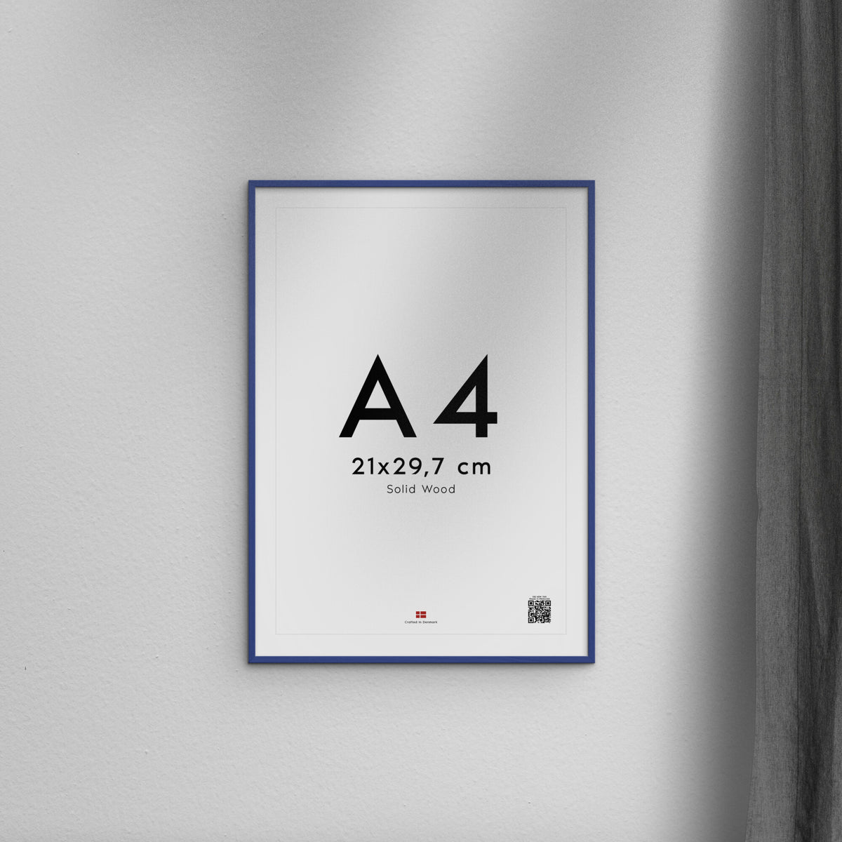 Blue Acrylic Wood Frame