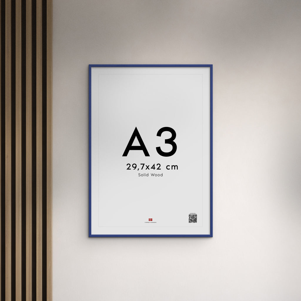Blue Acrylic Wood Frame