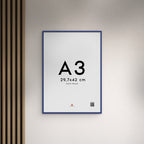 Blue Acrylic Wood Frame