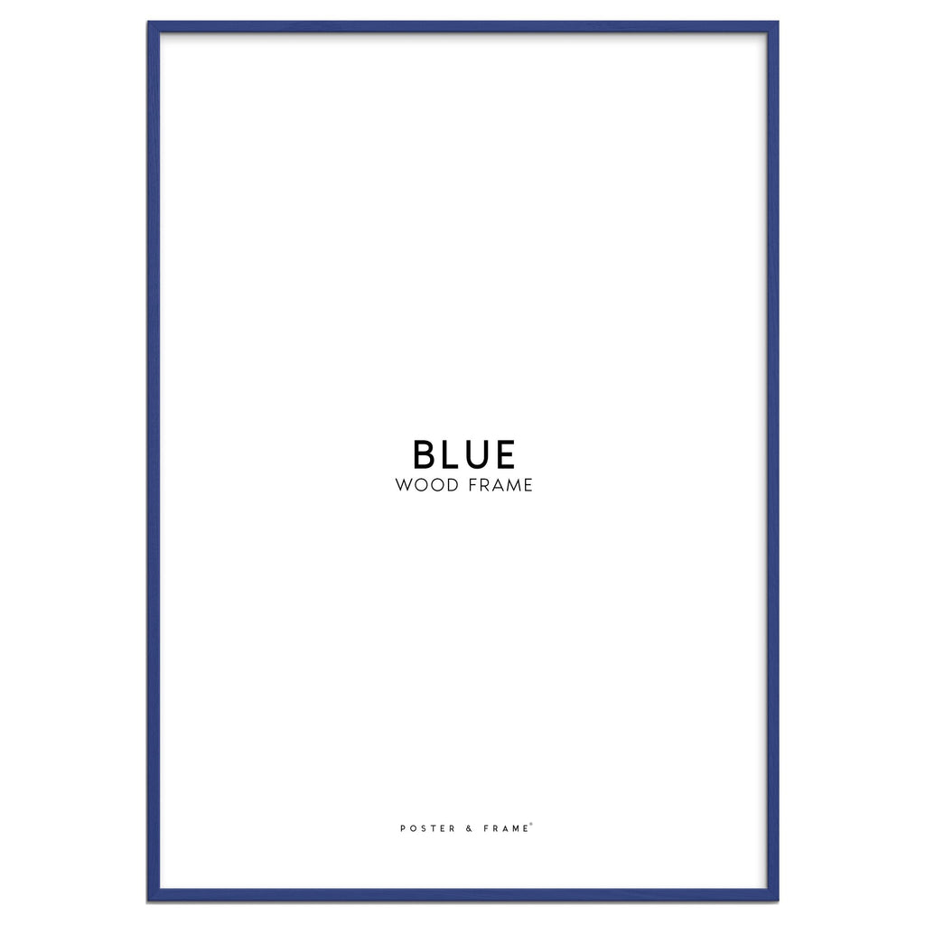 Blue Acrylic Wood Frame