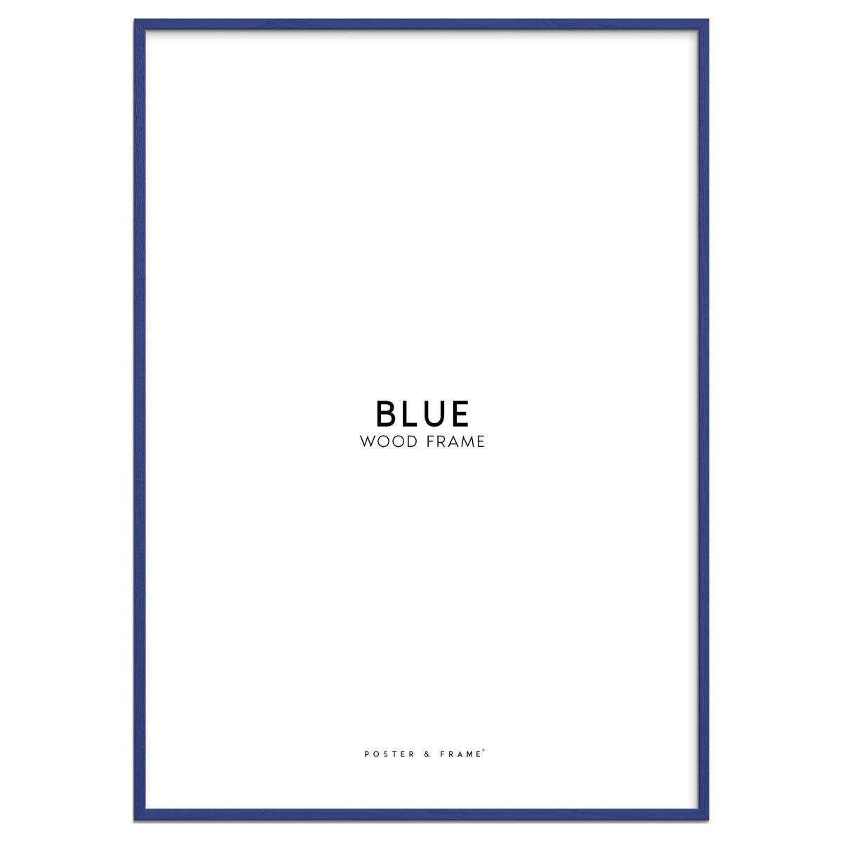 Blue Acrylic Wood Frame