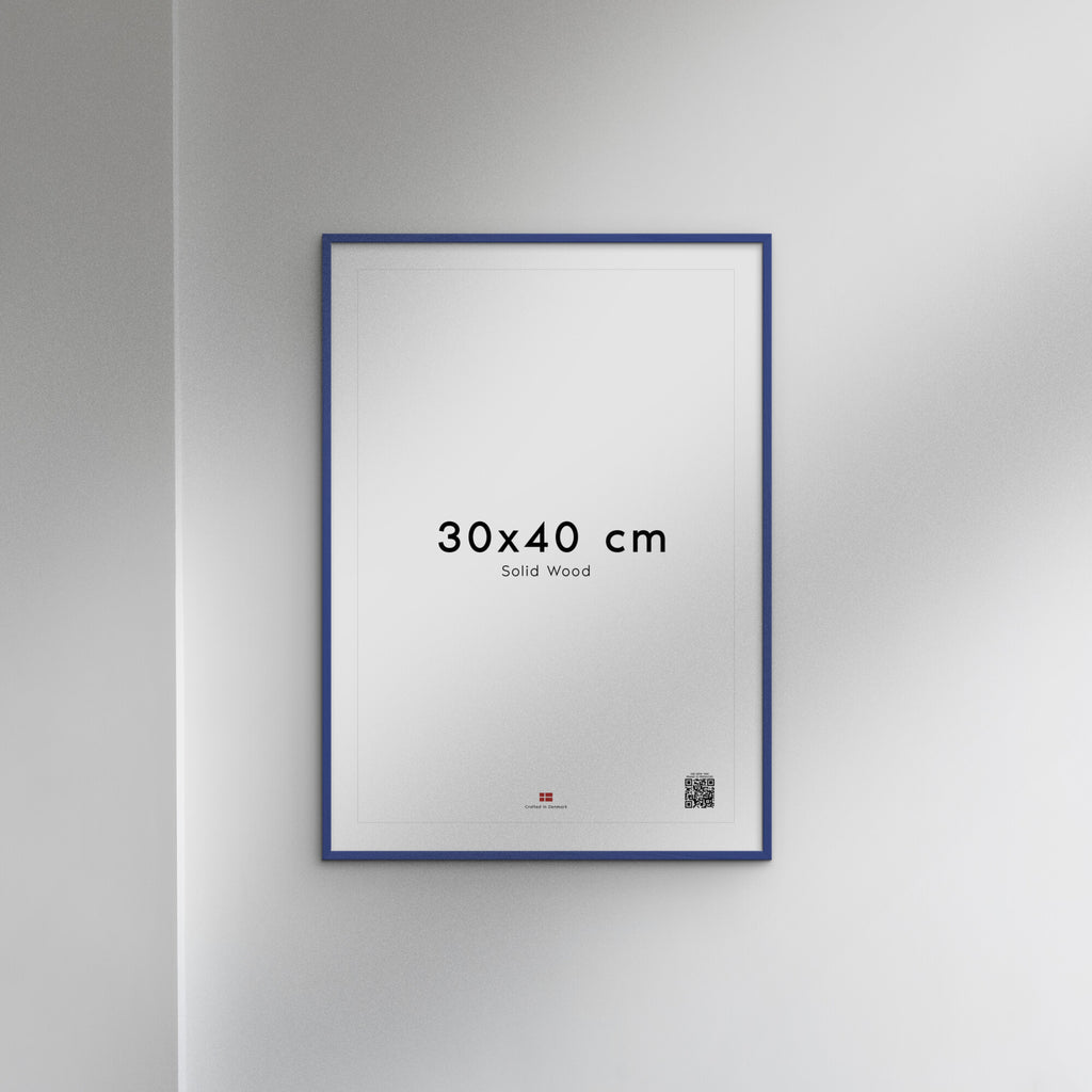 Blue Acrylic Wood Frame
