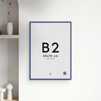 Blue Acrylic Wood Frame