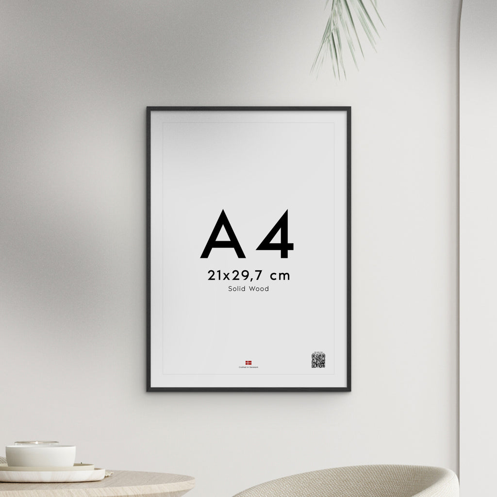 Black Wood Acrylic Frame