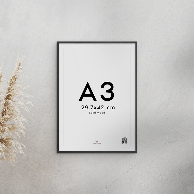 Acrylic Black Wooden Frame