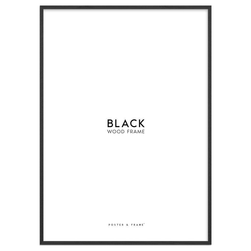 Black Wood Acrylic Frame