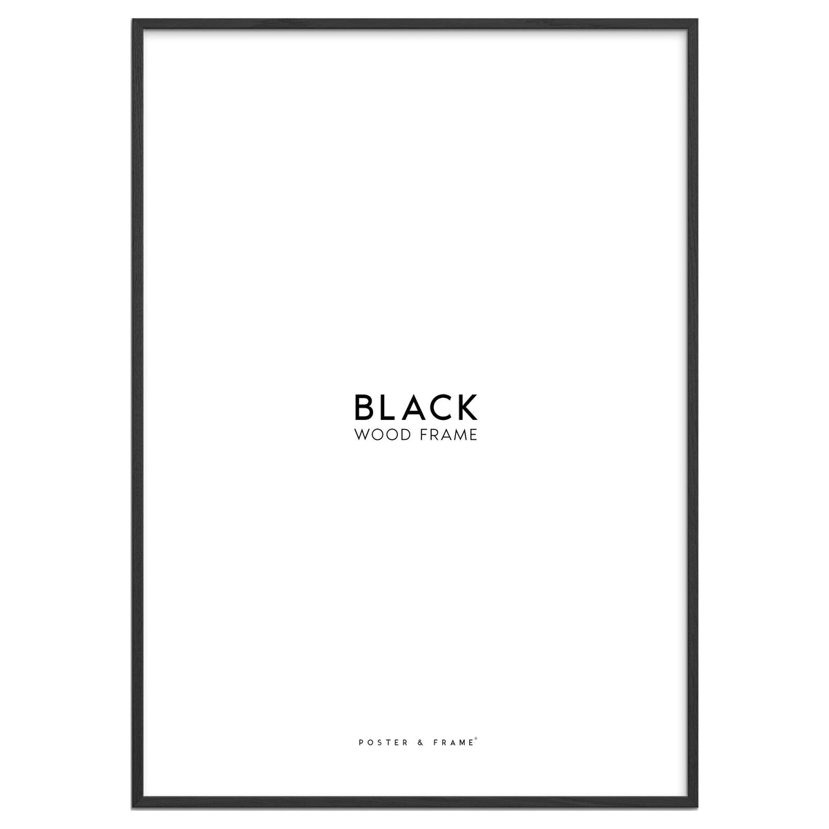 Black Wood Acrylic Frame