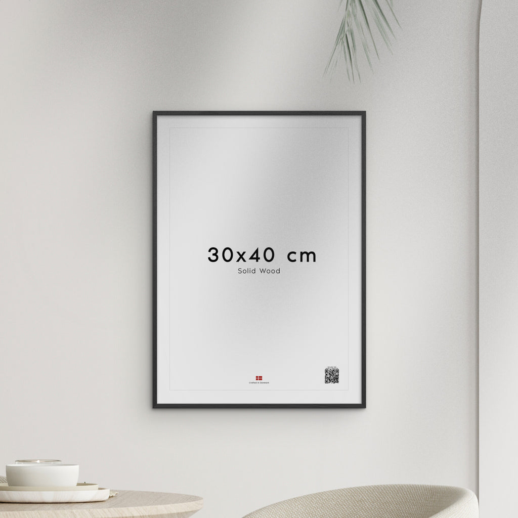 Black Wood Acrylic Frame