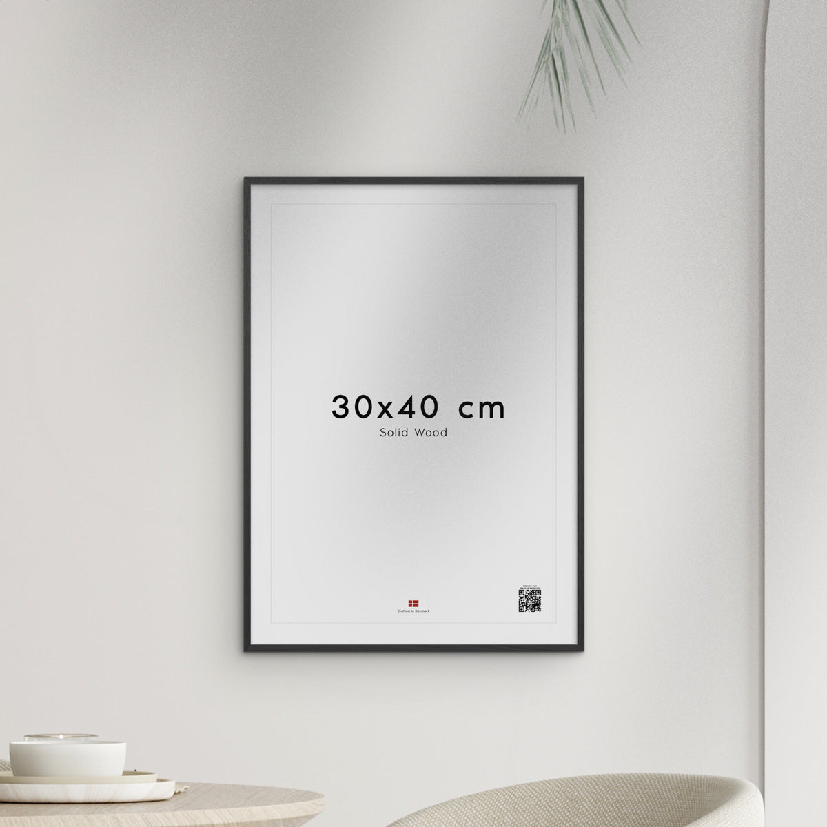 Black Wood Acrylic Frame