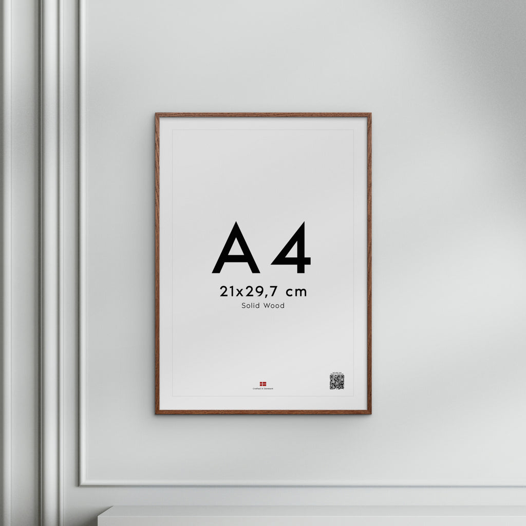 Dark Oak Wood Acrylic Frame