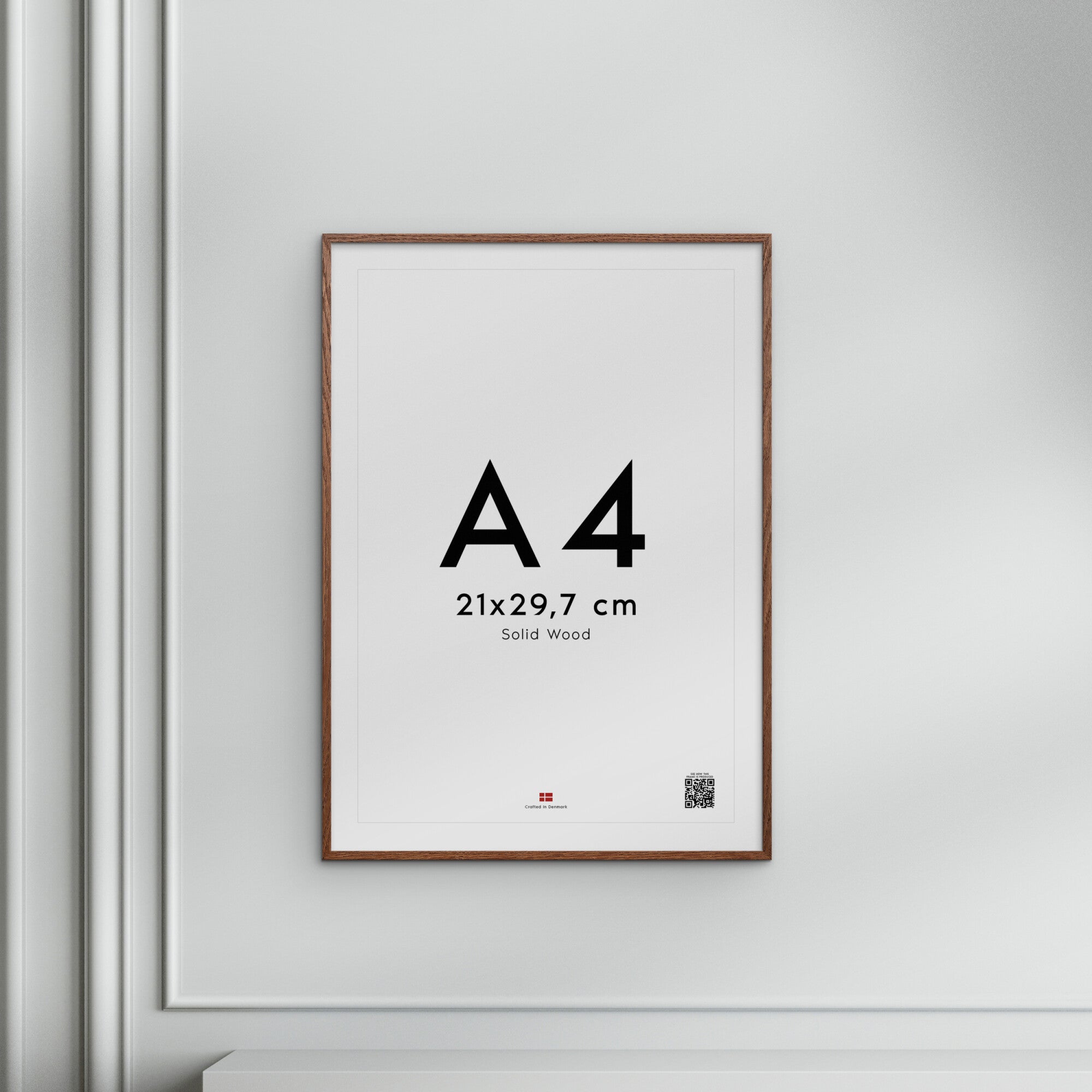 Dark Oak Wood Acrylic Frame