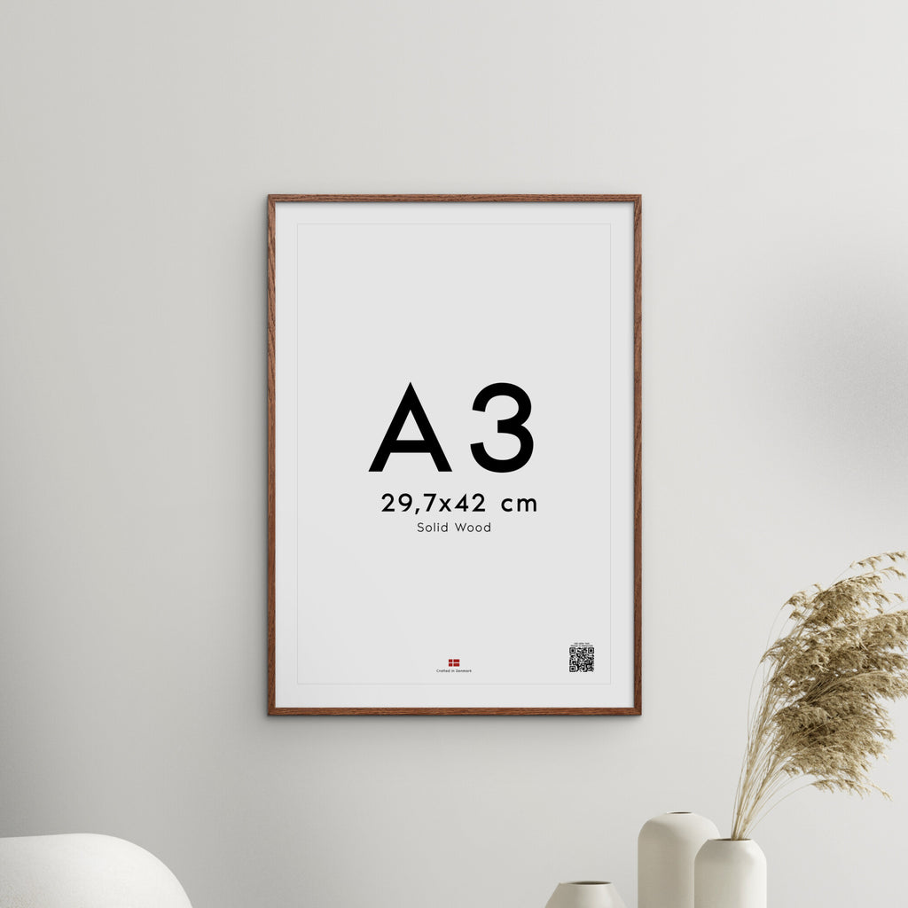 Dark Oak Wood Acrylic Frame