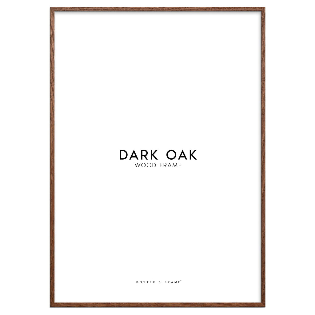 Dark Oak Wood Acrylic Frame