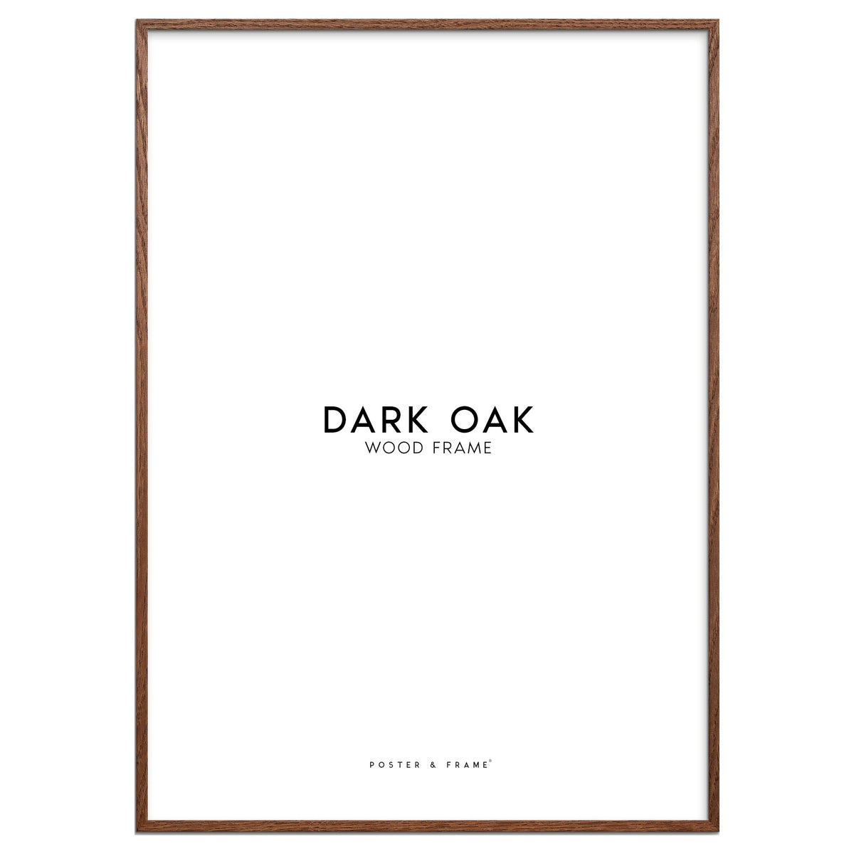 Dark Oak Wood Acrylic Frame