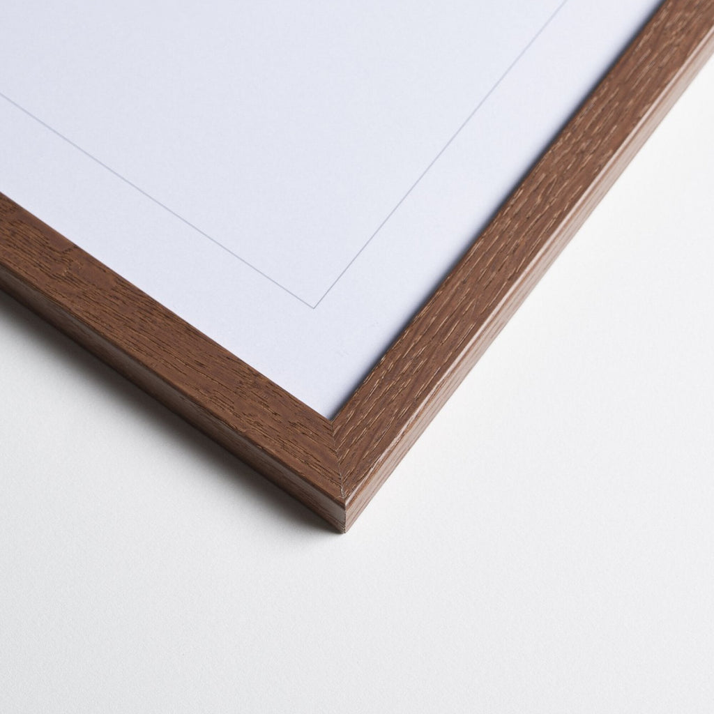 Dark Oak Wood Acrylic Frame