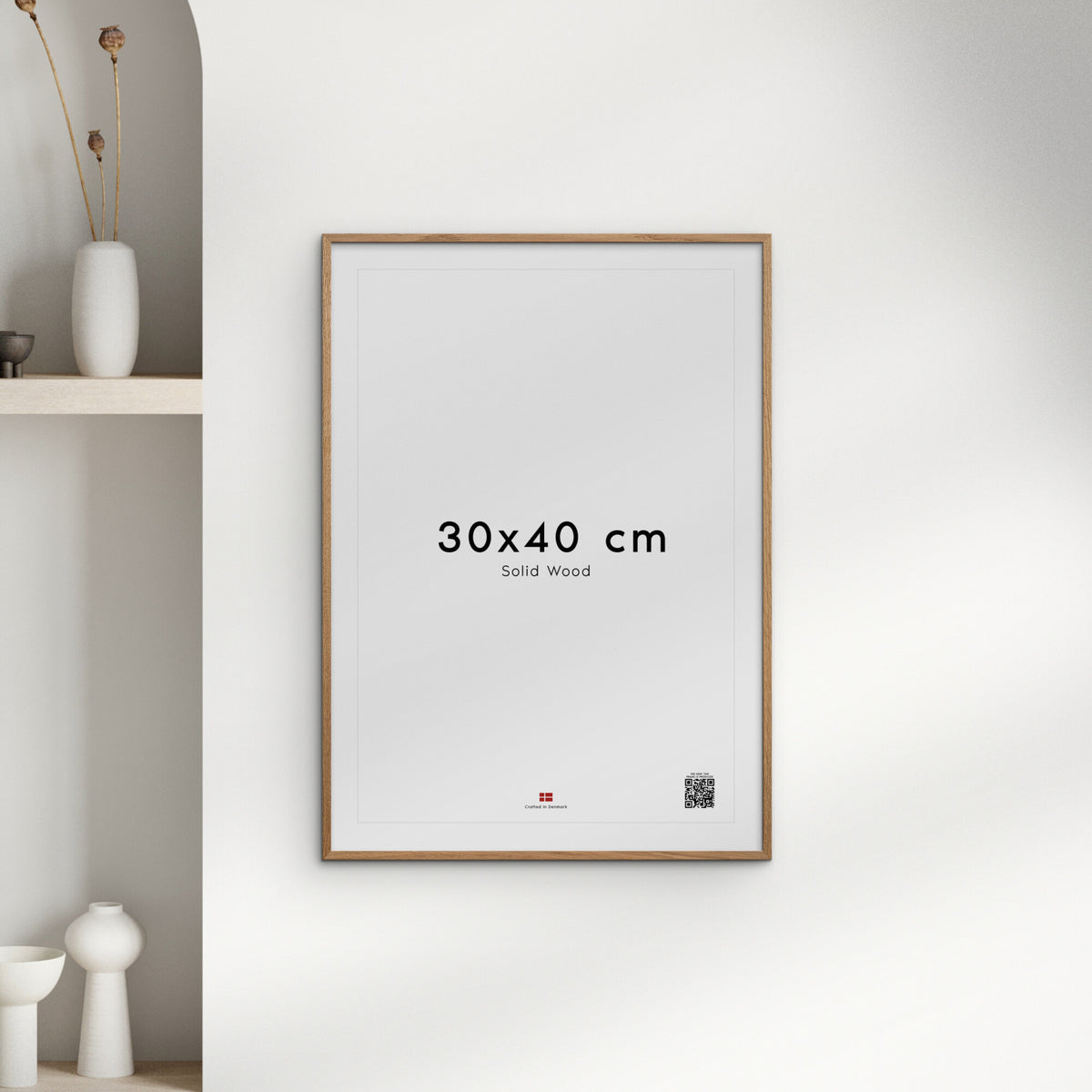 Oak Wood Acrylic Frame