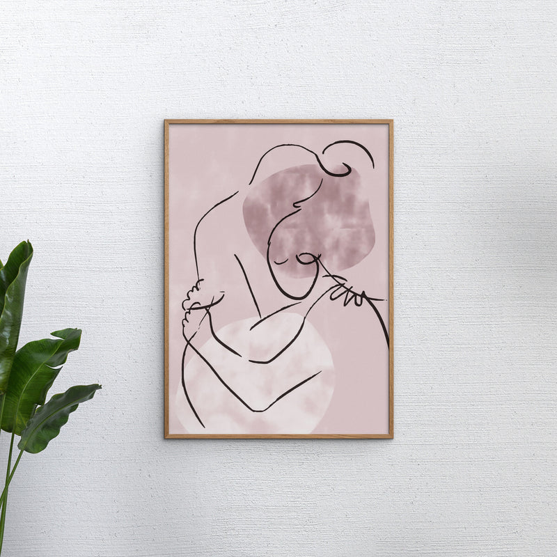 Affordable Art Prints - Lovers Hug