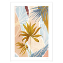 Violets Print House - Soft Tone Abstract Leaf Collage 2