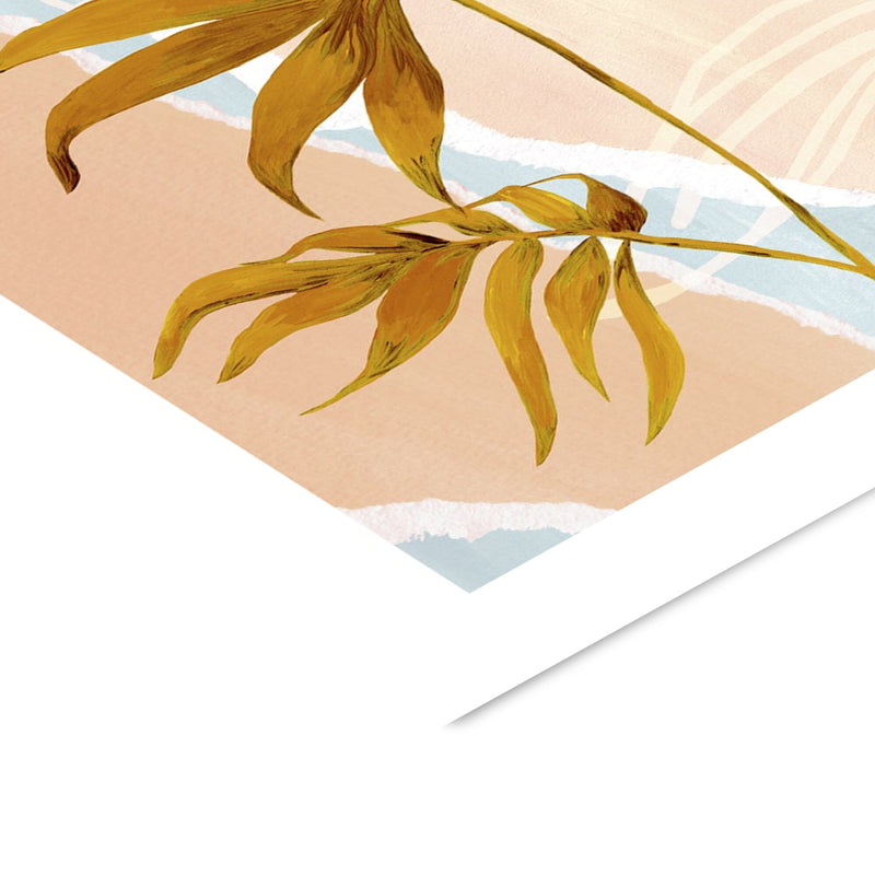 Violets Print House - Soft Tone Abstract Leaf Collage 2