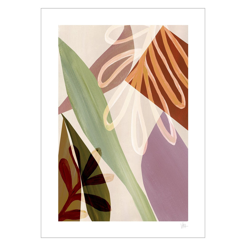 Violets Print House - Desert Leaves 3