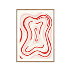 Engberg Studio - Líneas Onduladas - Rojo y Rosa