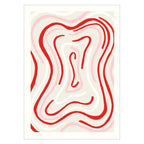 Engberg Studio - Líneas Onduladas - Rojo y Rosa