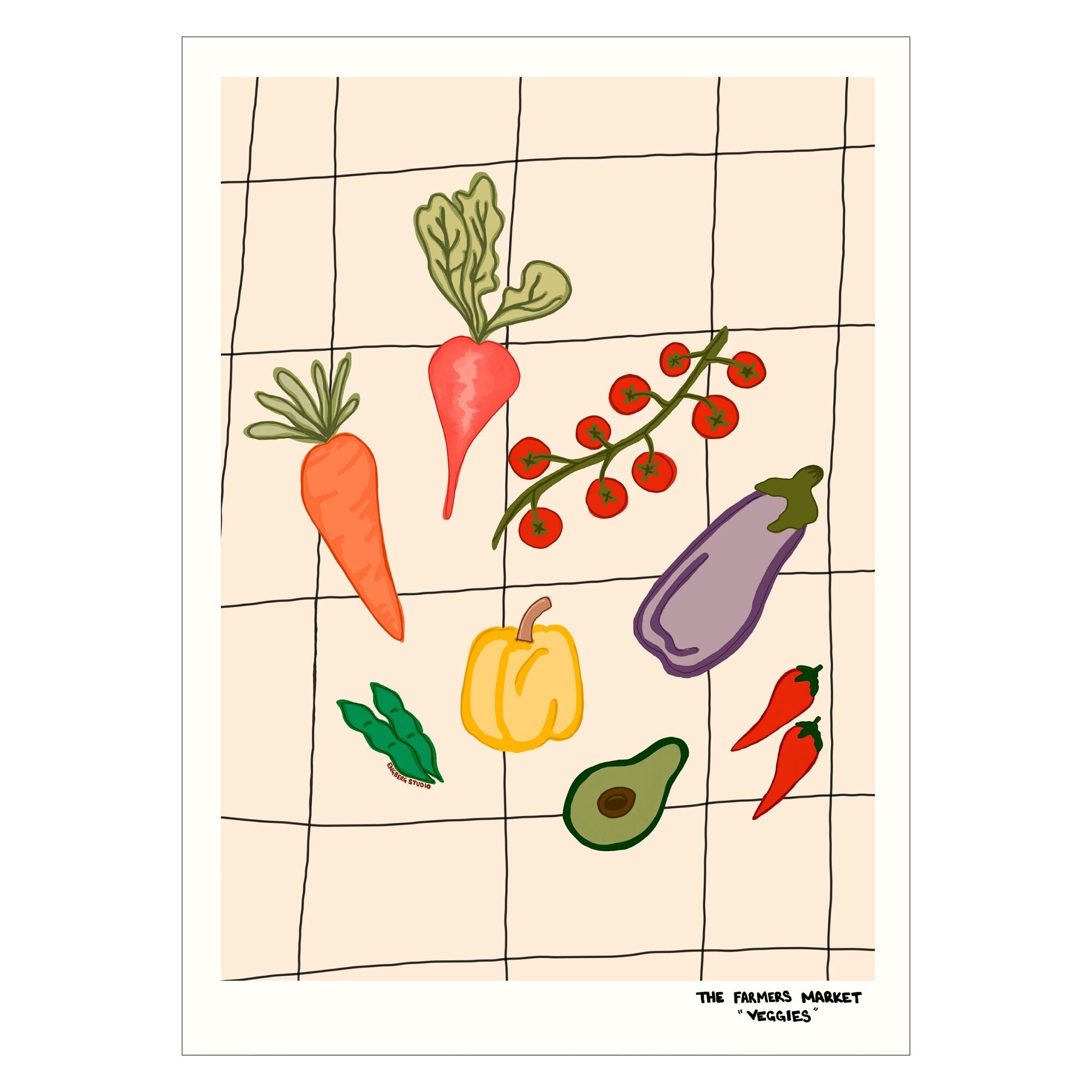 Engberg Studio - Mercado de agricultores - Verduras