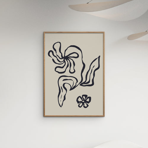 Anna Rose - Sketchy Flower Poster No.23