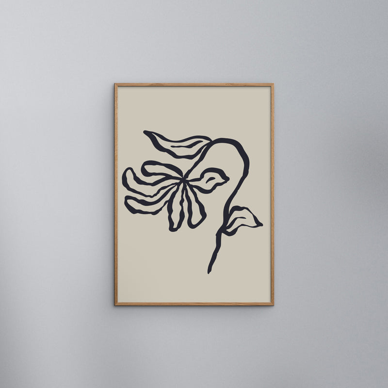 Anna Rose - Sketchy Flower Poster No.24