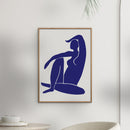 Affordable Art Prints - Figure Blue