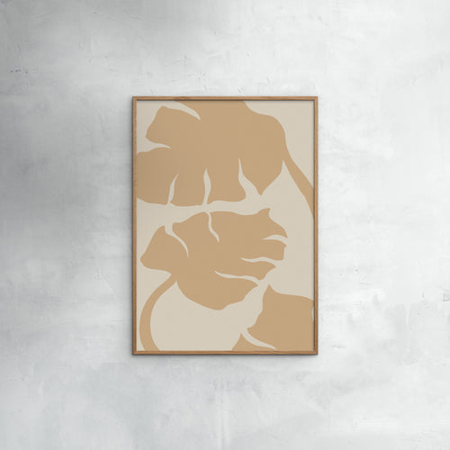 Affordable Art Prints - Monstera Soft Orange