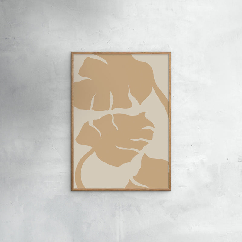 Affordable Art Prints - Monstera Soft Orange