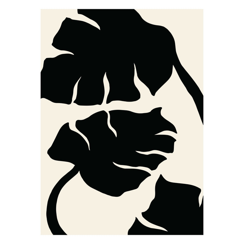 Affordable Art Prints - Monstera Black