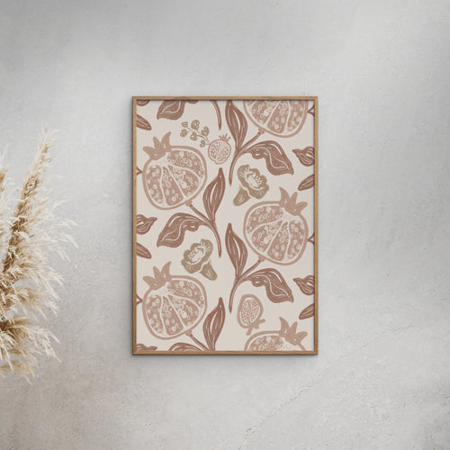 Anis Illustration - Pomegranates Pattern