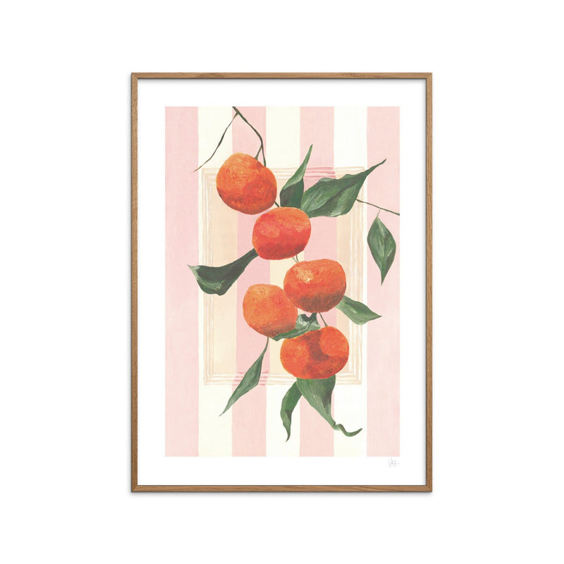 Casa Estampada Violetas - Naranjas Rayadas