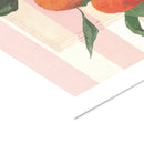 Casa Estampada Violetas - Naranjas Rayadas